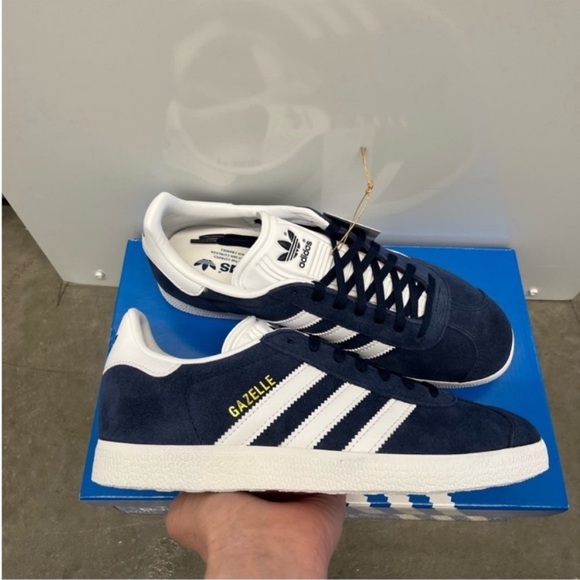 adidas Gazelle Collegiate Navy / White - Picture 9 of 10